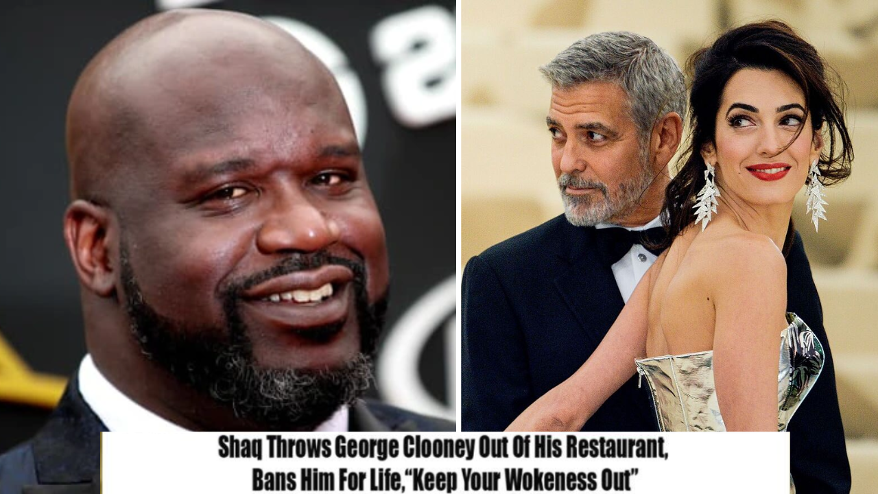 Shaquille O’Neal Expels George Clooney from Restaurant Over 'Wokeness' Dispute