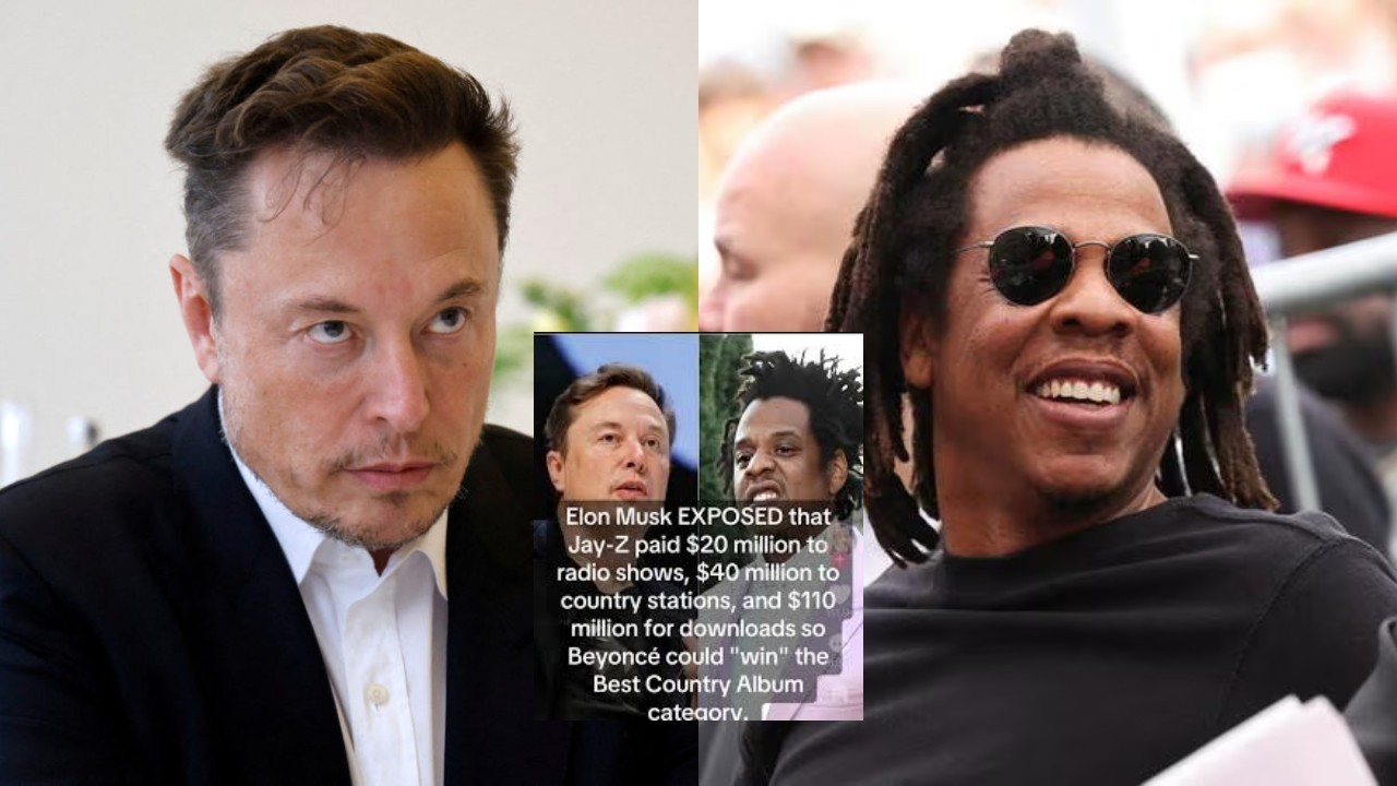 Elon Musk revealed that Jay-Z paid $20 million for radio shows, $40 million for country stations, and $110 million for downloads so that Beyoncé could “win” the Best Country Album category.